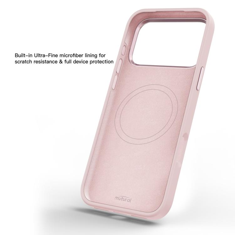 For iPhone 18 Pro / 17 Pro Mutural Flora Story Series Magnetic Phone Case(Pink Blooms)