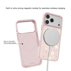 For iPhone 18 Pro / 17 Pro Mutural Flora Story Series Magnetic Phone Case(Pink Blooms)
