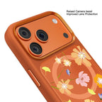 For iPhone 18 Pro / 17 Pro Mutural Flora Story Series Magnetic Phone Case(Bright Orange)
