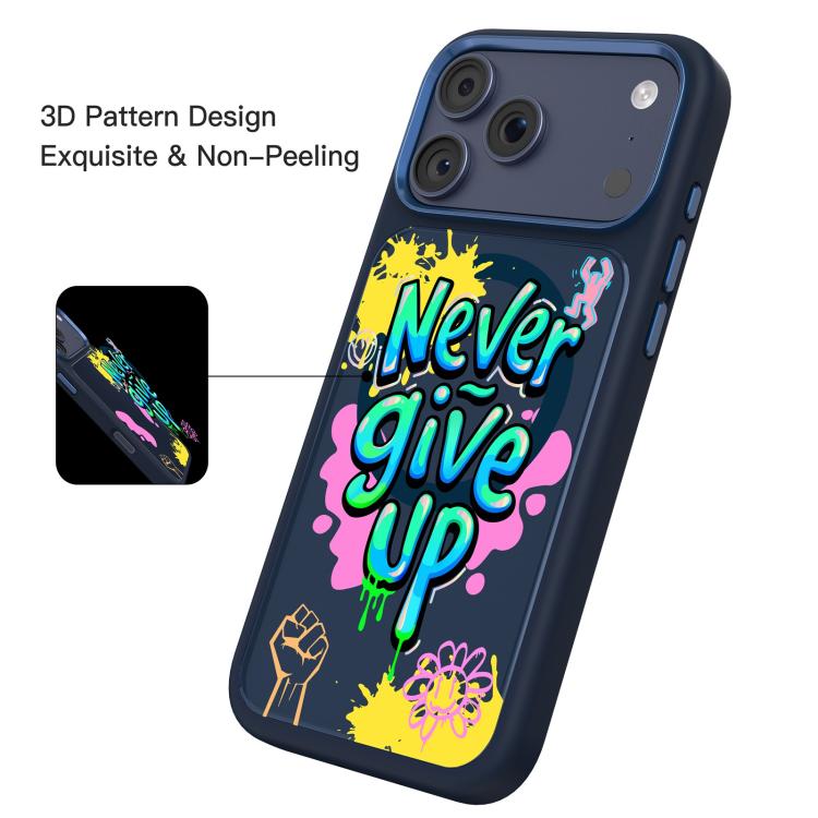 For iPhone 18 Pro / 17 Pro Mutural Graffiti Series Magnetic Phone Case(Never Give Up)