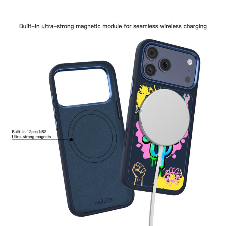 For iPhone 18 Pro / 17 Pro Mutural Graffiti Series Magnetic Phone Case(Never Give Up)