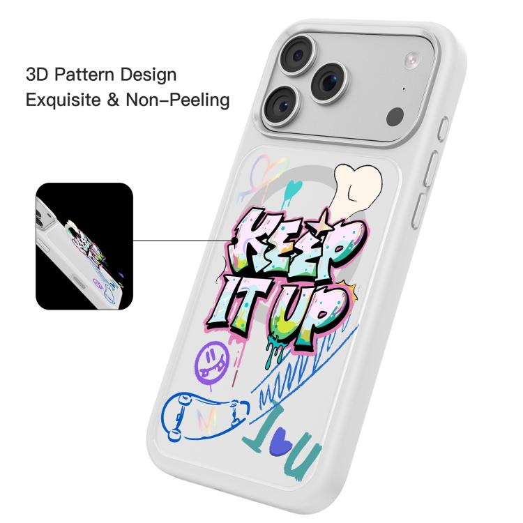 For iPhone 18 Pro / 17 Pro Mutural Graffiti Series Magnetic Phone Case(Keep It Up)