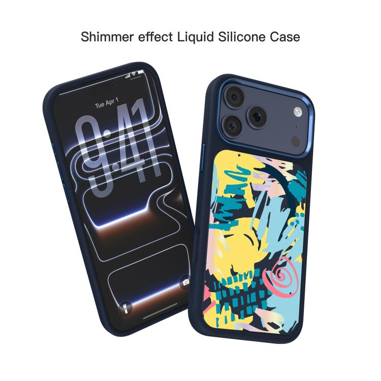For iPhone 18 Pro / 17 Pro Mutural Graffiti Series Magnetic Phone Case(Abstract Blue)
