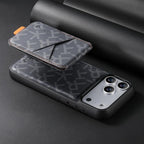 For iPhone 18 Pro / 17 Pro ESEBLE E5 Letter Pattern Detachable Card Holder Magnetic RFID Phone Case(Black)
