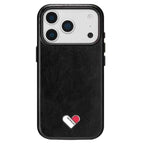 For iPhone 18 Pro / 17 Pro YOYOISLES Heart Island Series Electroplated PC Hybrid PU Phone Case(Black)
