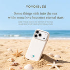 For iPhone 18 Pro / 17 Pro YOYOISLES Heart Island Series Electroplated PC Hybrid PU Phone Case(Pink)