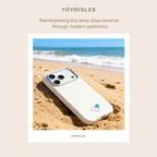 For iPhone 18 Pro / 17 Pro YOYOISLES Heart Island Series Electroplated PC Hybrid PU Phone Case(Pink)