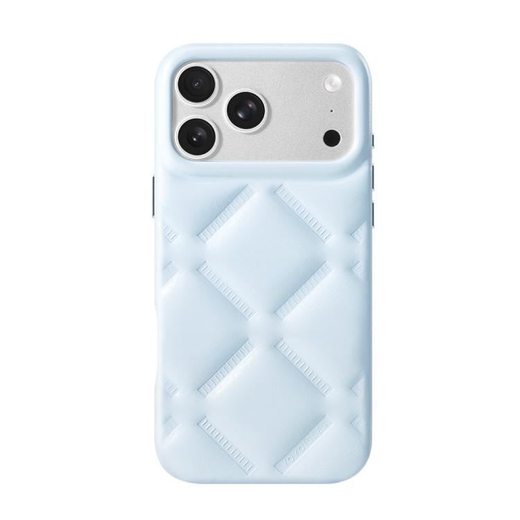For iPhone 18 Pro / 17 Pro YOYOISLES Cloud Series Vegan Leather Phone Case(Blue)