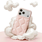 For iPhone 18 Pro / 17 Pro YOYOISLES Cloud Series Vegan Leather Phone Case(Yellow)