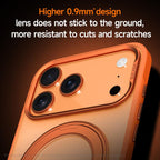 For iPhone 18 Pro / 17 Pro SULADA 360 Degree Rotation Holder Frosted Magnetic Phone Case(Black)