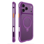 For iPhone 18 Pro Mutural ArtShield Series Magnetic Holder Phone Case(Purple)