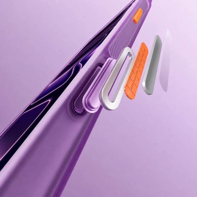 For iPhone 18 Pro Mutural ArtShield Series Magnetic Holder Phone Case(Purple)