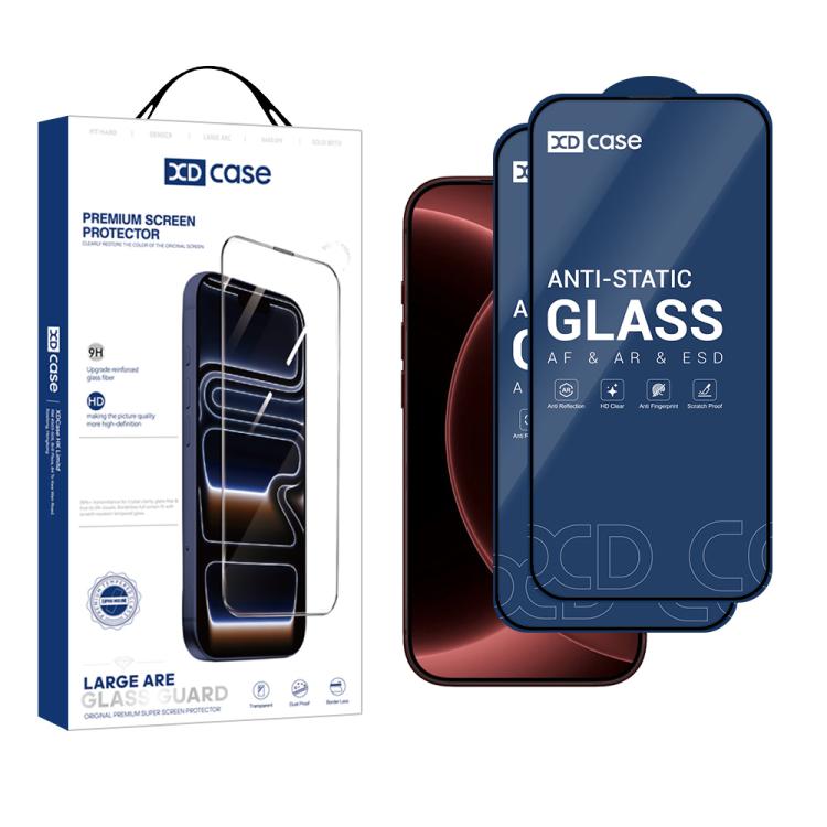 XDcase 2 PCS/Pack Silk-Printed HD Tempered Glass Film For iPhone 18 Pro