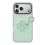 For iPhone 18 Pro / 17 Pro DUX DUCIS LUVY Series Ring Phone Case with Lanyard(Grass Green Clover)