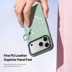For iPhone 18 Pro / 17 Pro DUX DUCIS LUVY Series Ring Phone Case with Lanyard(Grass Green Clover)