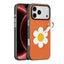 For iPhone 18 Pro / 17 Pro DUX DUCIS LUVY Series Ring Phone Case with Lanyard(Warm Orange Daisy)