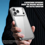 For iPhone 18 Pro iPAKY Aurora Series Precision-Cut Shockproof PC Hybrid TPU Phone Case(Transparent)