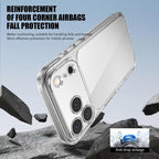 For iPhone 18 Pro iPAKY Aurora Series Precision-Cut Shockproof PC Hybrid TPU Phone Case(Transparent)