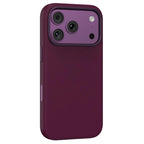 For iPhone 18 Pro Mutural Elegant Lychee Series Electroplated PU Phone Case(Dark Cherry)
