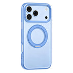 For iPhone 18 Pro Mutural Armor Series MagSafe Magnetic Holder Phone Case(Light Blue)