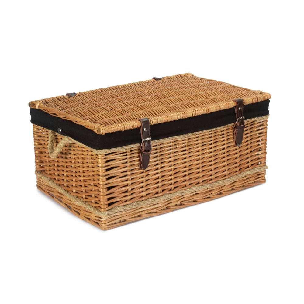 Red Hamper 62cm Roped Handled Picnic Basket