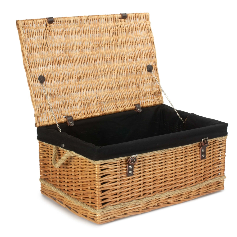 62cm Roped Handled Picnic Basket Secondary image