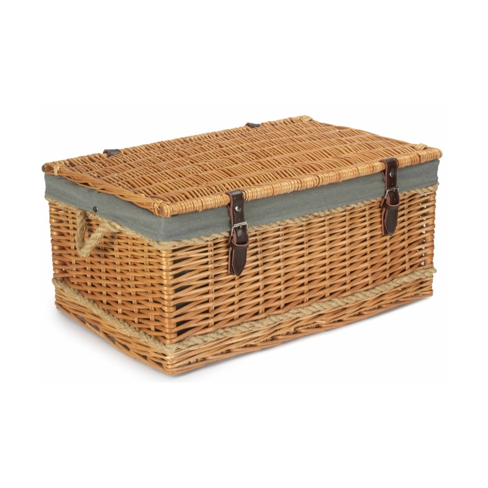 Red Hamper 62cm Roped Handled Picnic Basket