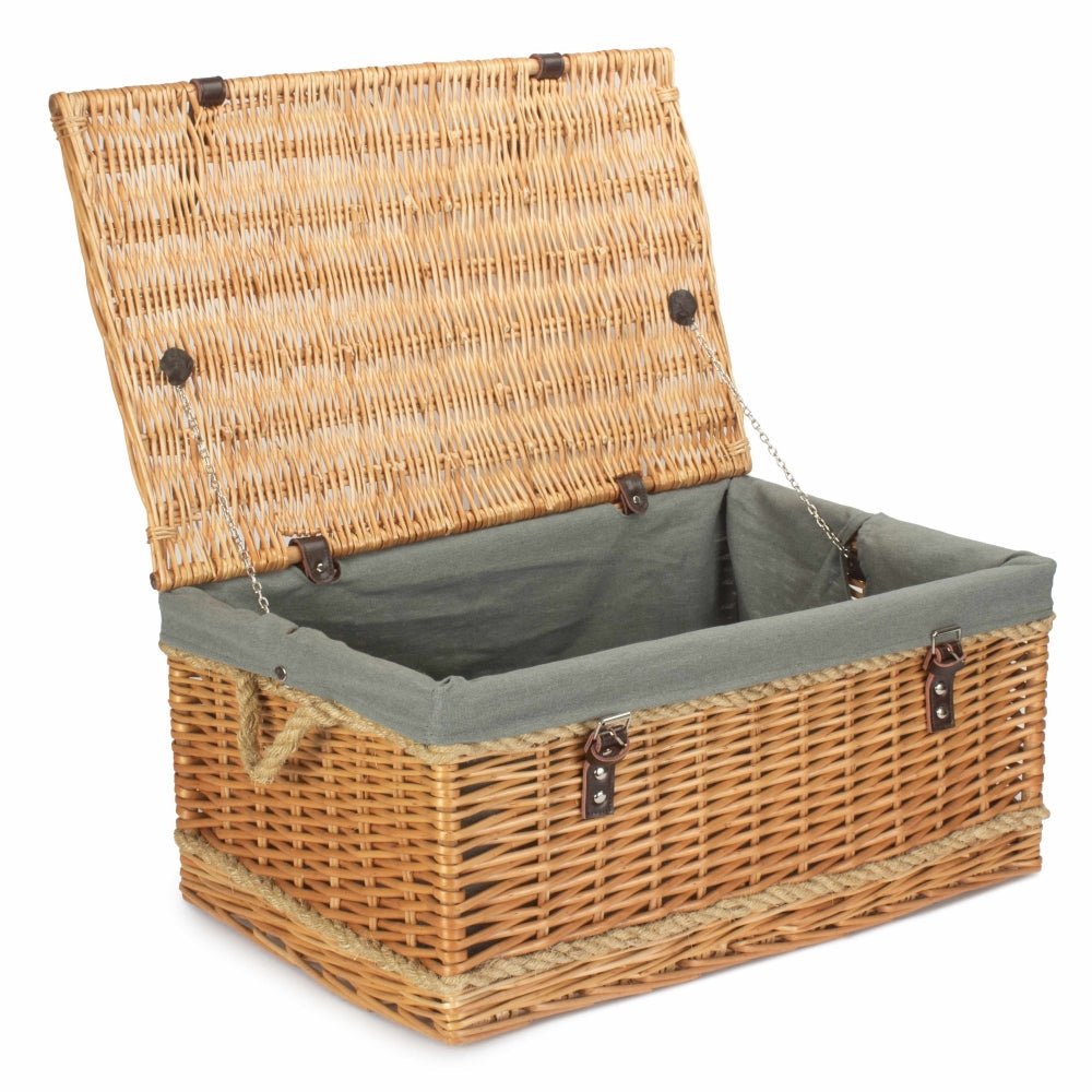 62cm Roped Handled Picnic Basket Main image