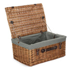 Red Hamper Double Steamed 51cm Picnic Basket