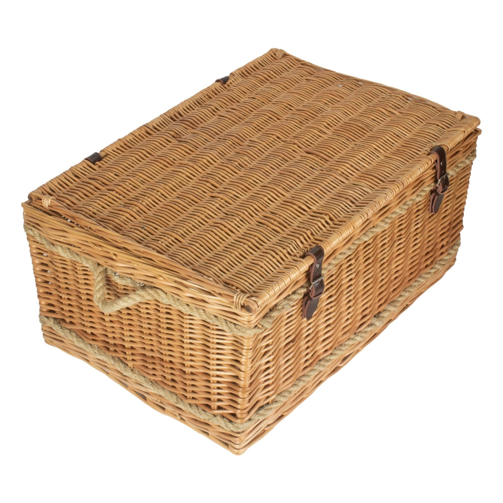 Red Hamper 72cm Rope Handled Trunk Picnic Basket