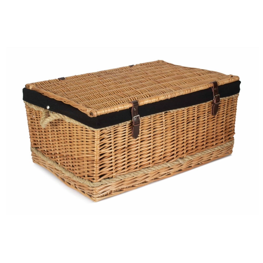 Red Hamper 72cm Rope Handled Trunk Picnic Basket