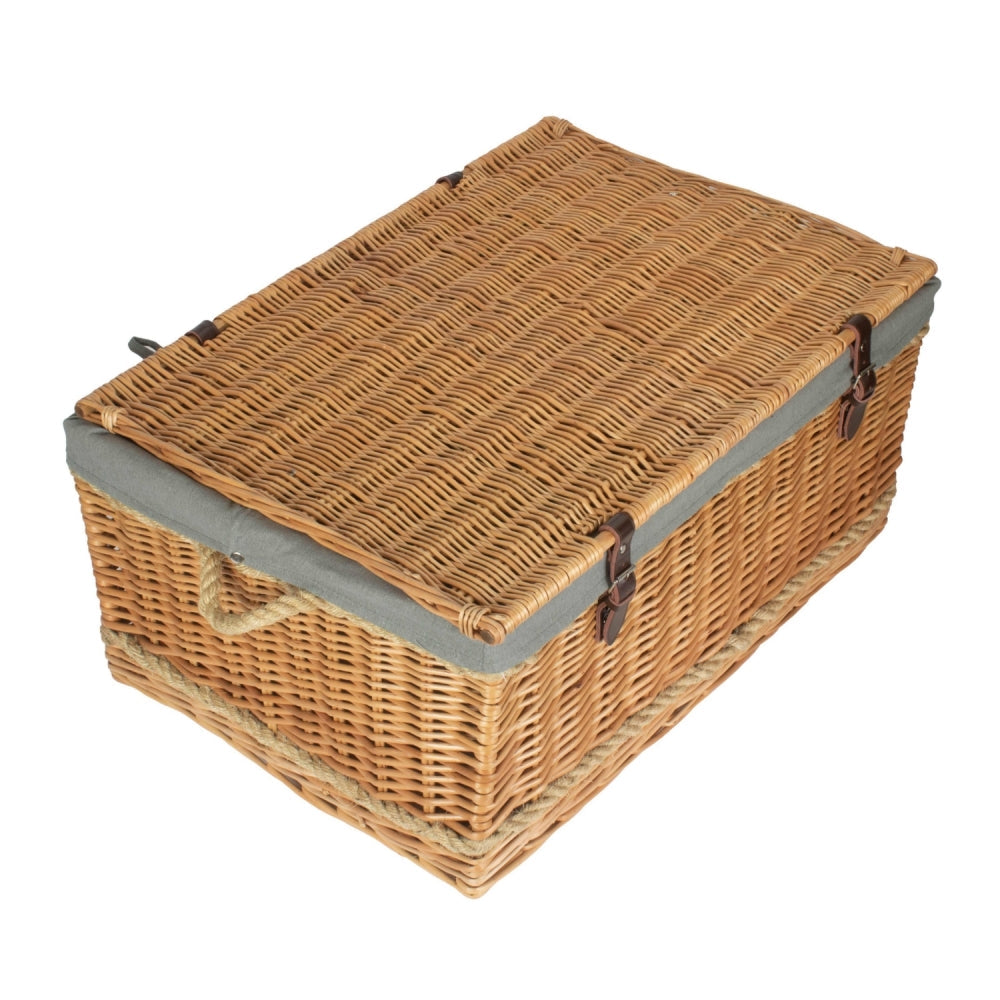 Red Hamper 72cm Rope Handled Trunk Picnic Basket