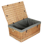 Red Hamper 72cm Rope Handled Trunk Picnic Basket