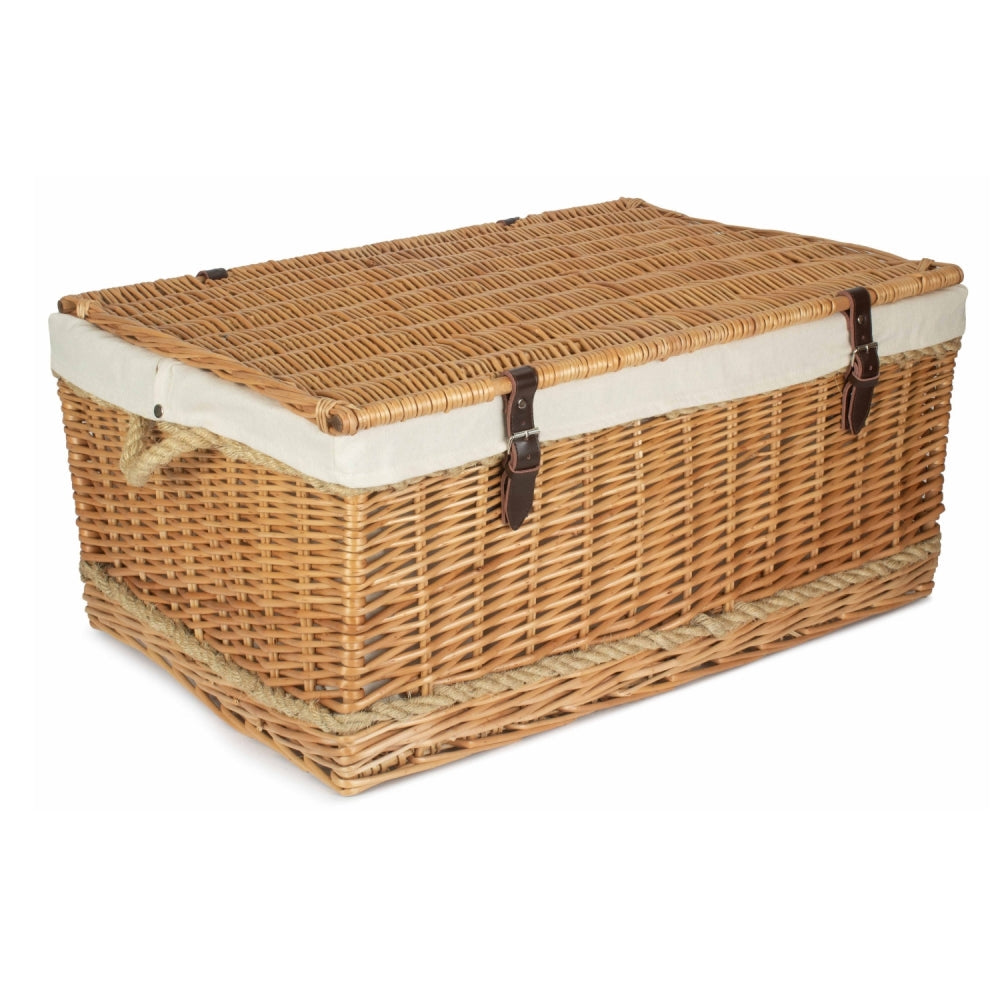 Red Hamper 72cm Rope Handled Trunk Picnic Basket