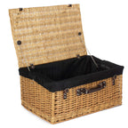 Red Hamper Buff 62cm Picnic Basket