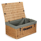 Red Hamper Buff 62cm Picnic Basket