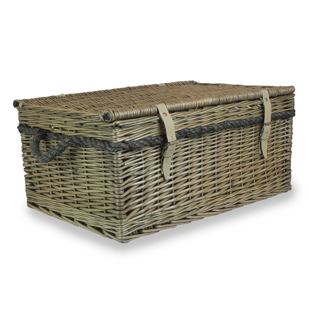 Red Hamper 62cm Antique Wash Picnic Basket Main image