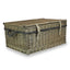 Red Hamper 62cm Antique Wash Picnic Basket