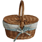 Red Hamper Childs Light Steamed Finish Oval Picnic Basket