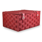 Red Hamper Twisted Red Paper Rope Hamper Basket