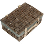 Red Hamper 35cm Antique Wash Split Willow Wicker Basket