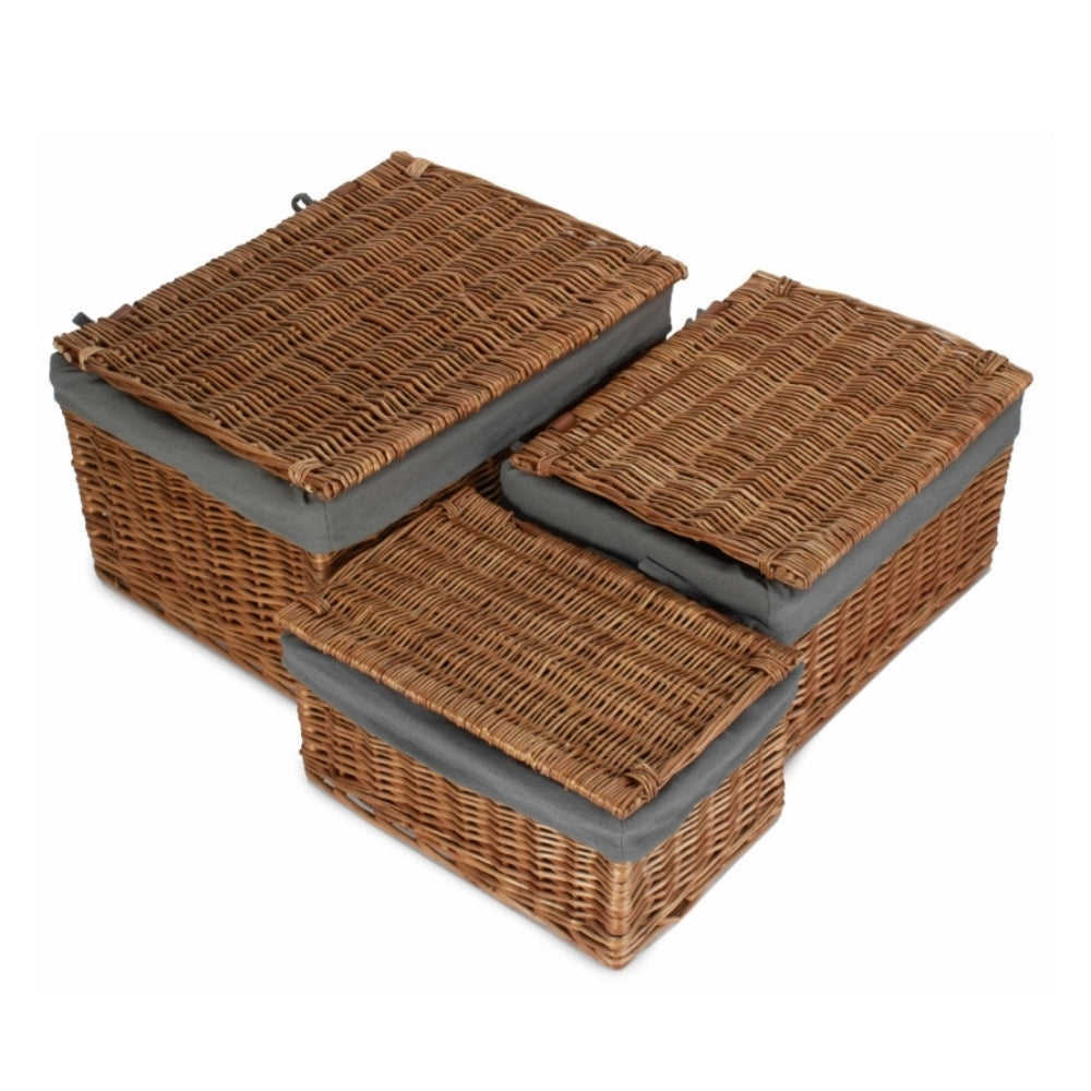 Light Steamed Cotton Lined Storage Basket Secondary image