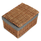Red Hamper Light Steamed Cotton Lined Storage Basket
