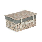 Red Hamper Wicker 41cm White Hamper