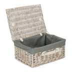 Red Hamper Wicker 41cm White Hamper