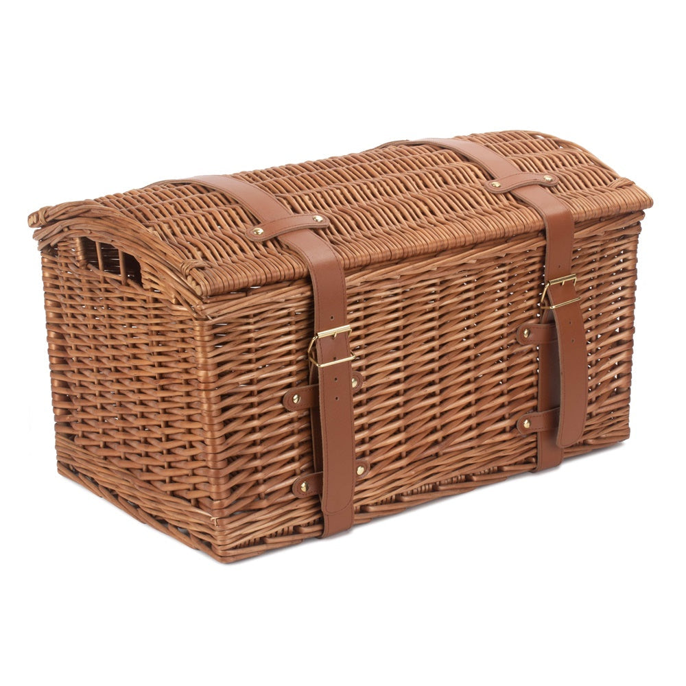 Light Steamed Wicker Domed Storage Hamper Secondary image