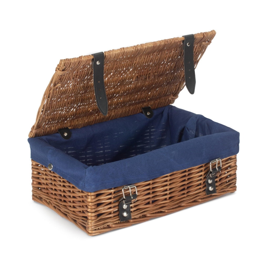 Red Hamper Double Steamed 35cm Empty Wicker Hamper Basket Main image