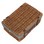 Red Hamper 35cm Light Steamed Wicker Picnic Basket