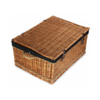 Red Hamper 72cm Double Steamed Rope Handled Wicker Trunk