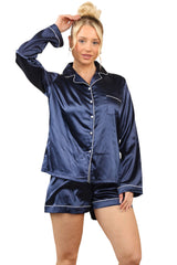 Luxury Satin Pyjama Set – Silky Soft, Long sleeve Nightwear